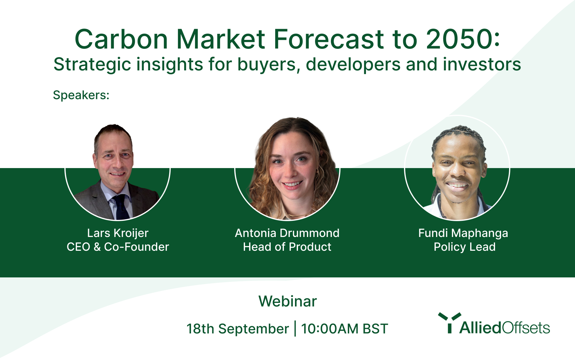 [Webinar] Carbon Market Forecast to 2050: Strategic insights for buyers, developers and investors.
