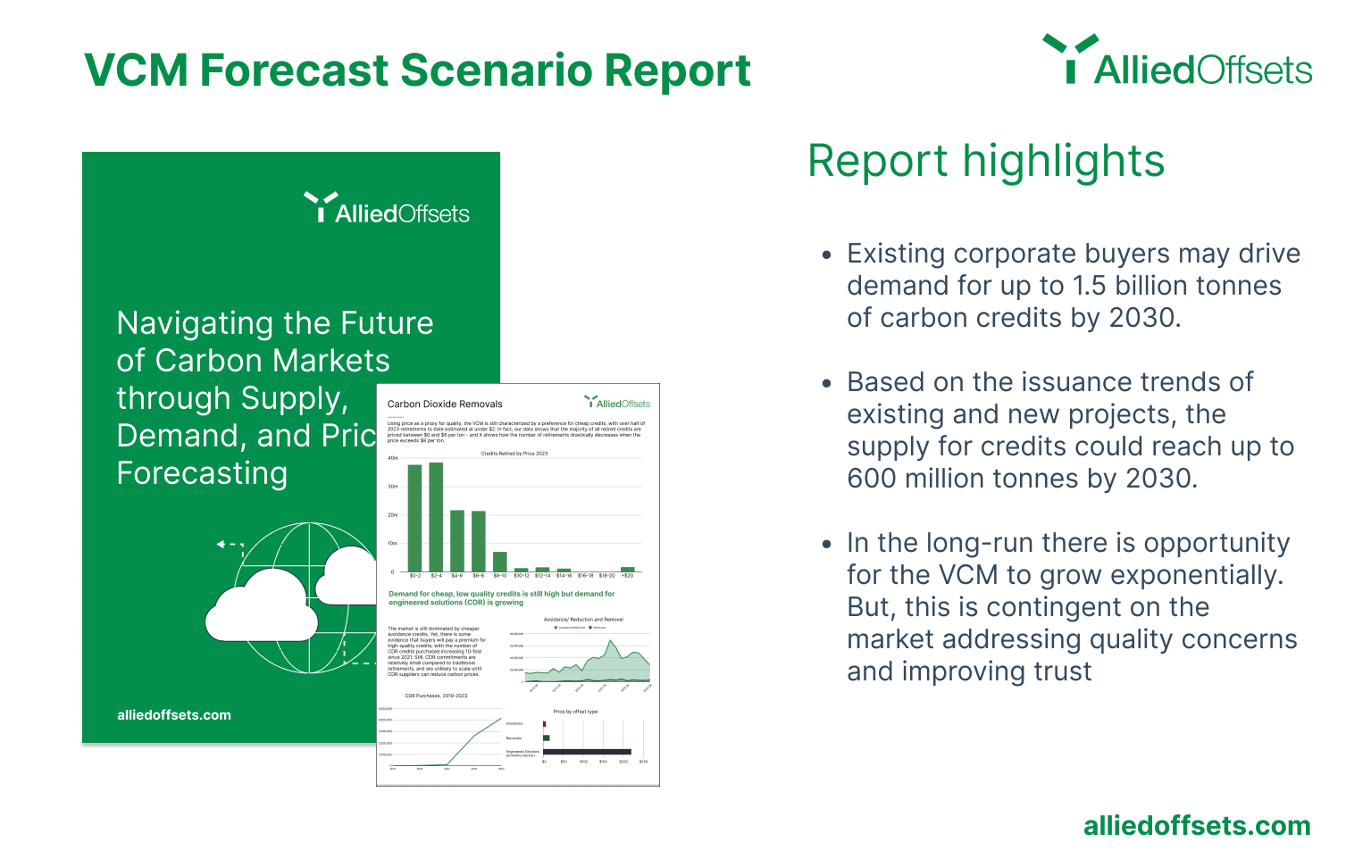 AlliedOffsets forecast predict supply for credits could reach up to 600 million tonnes by 2030