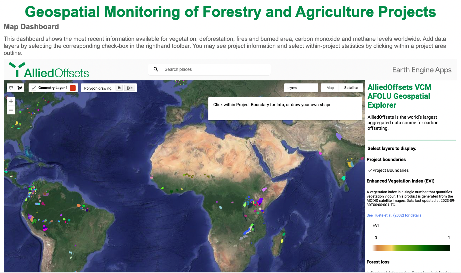 Monitoring Deforestation with AO Geospatial Analysis Tool