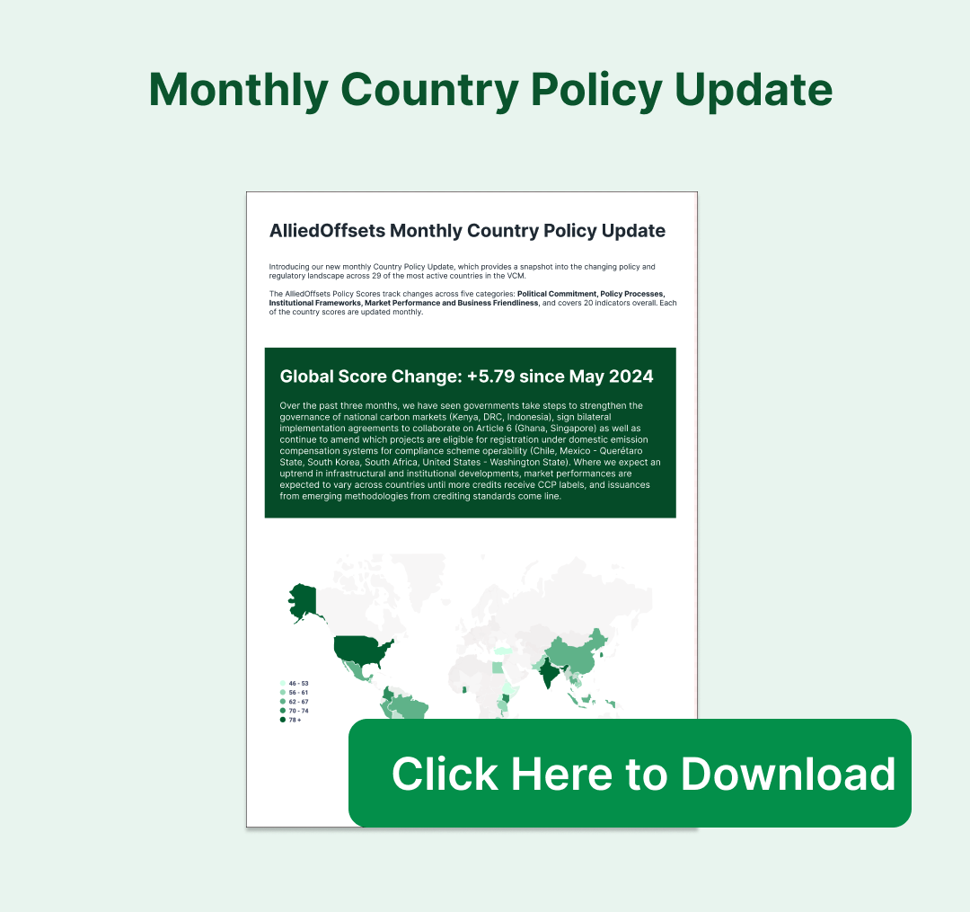 Monthly Country Policy Update