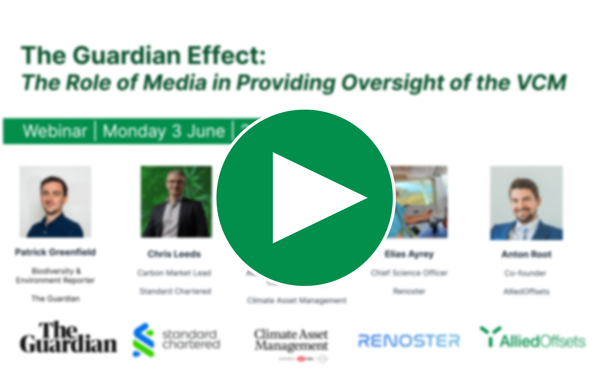 WEBINAR: The Guardian Effect - The Role of Media in Providing Oversight of the VCM